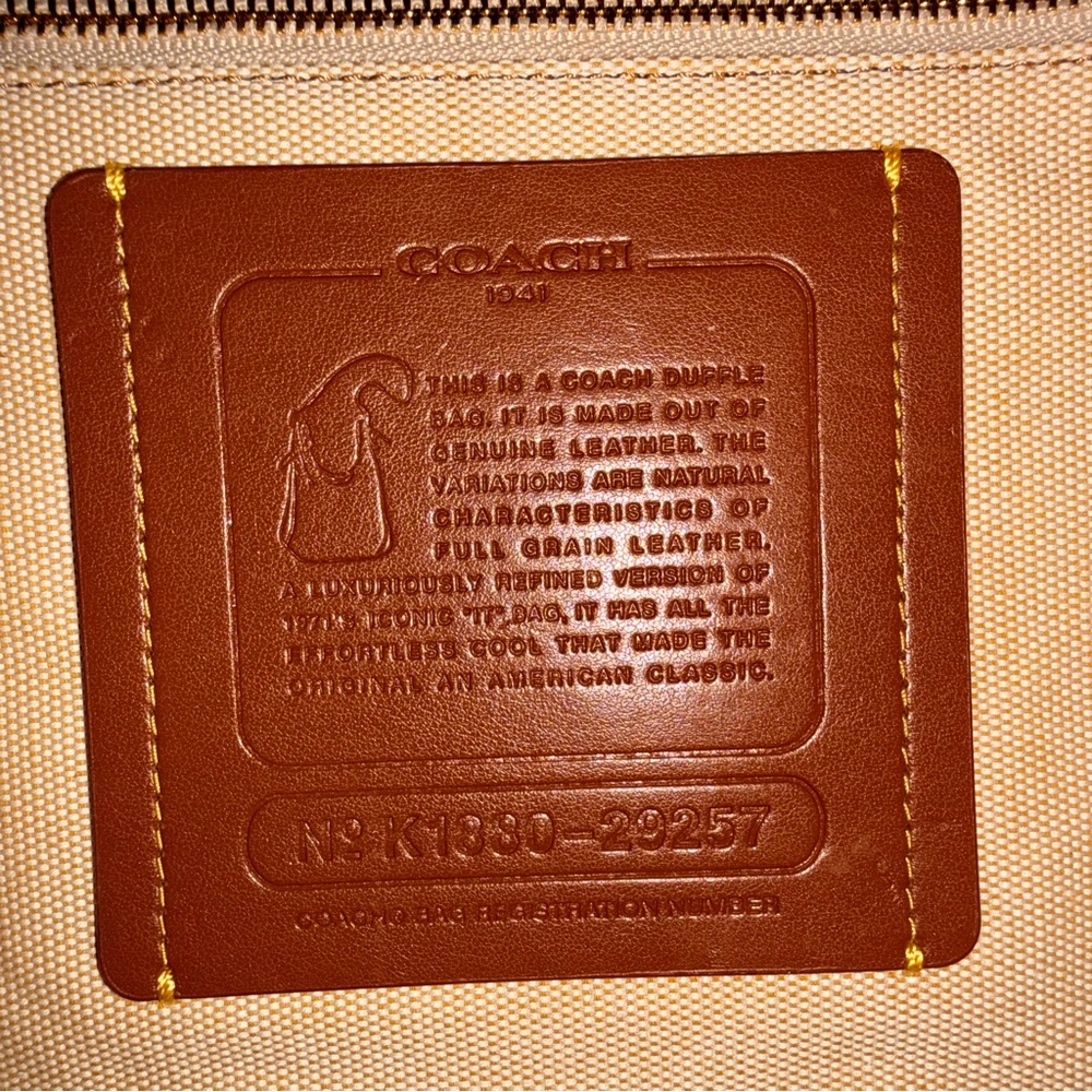 Coach 1941 Collection Duffle Bag in Black, Pebble Grained Leather - Picture 2 of 14